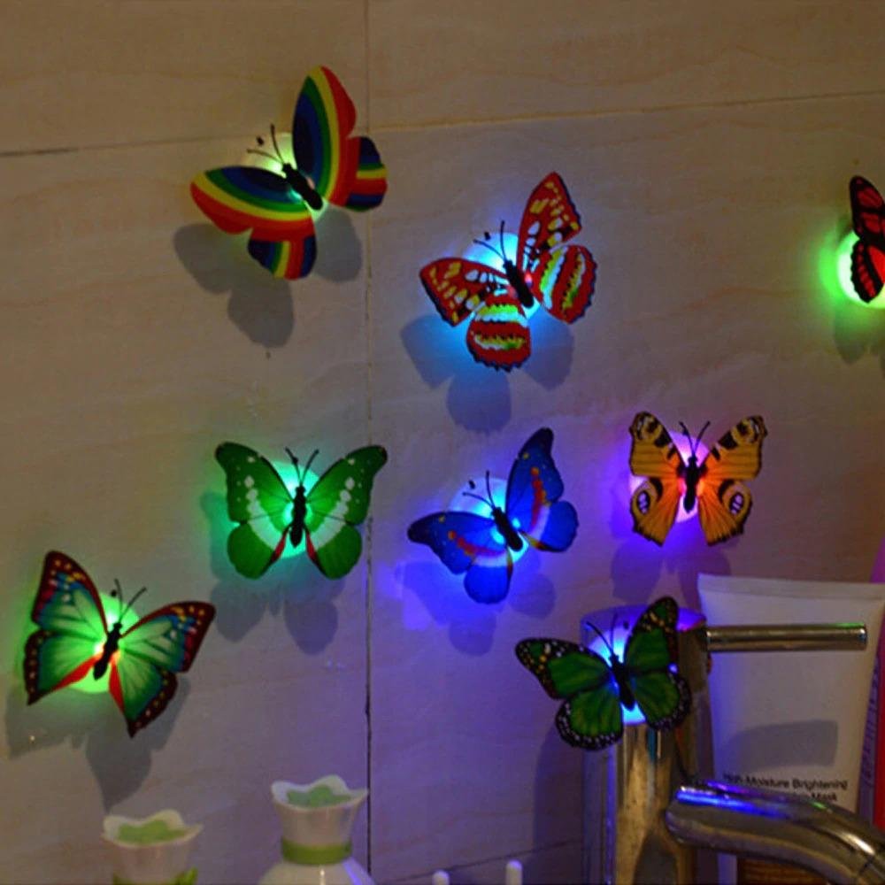 LED 3D Butterfly Wall Lights (10 Pieces) - Image 2