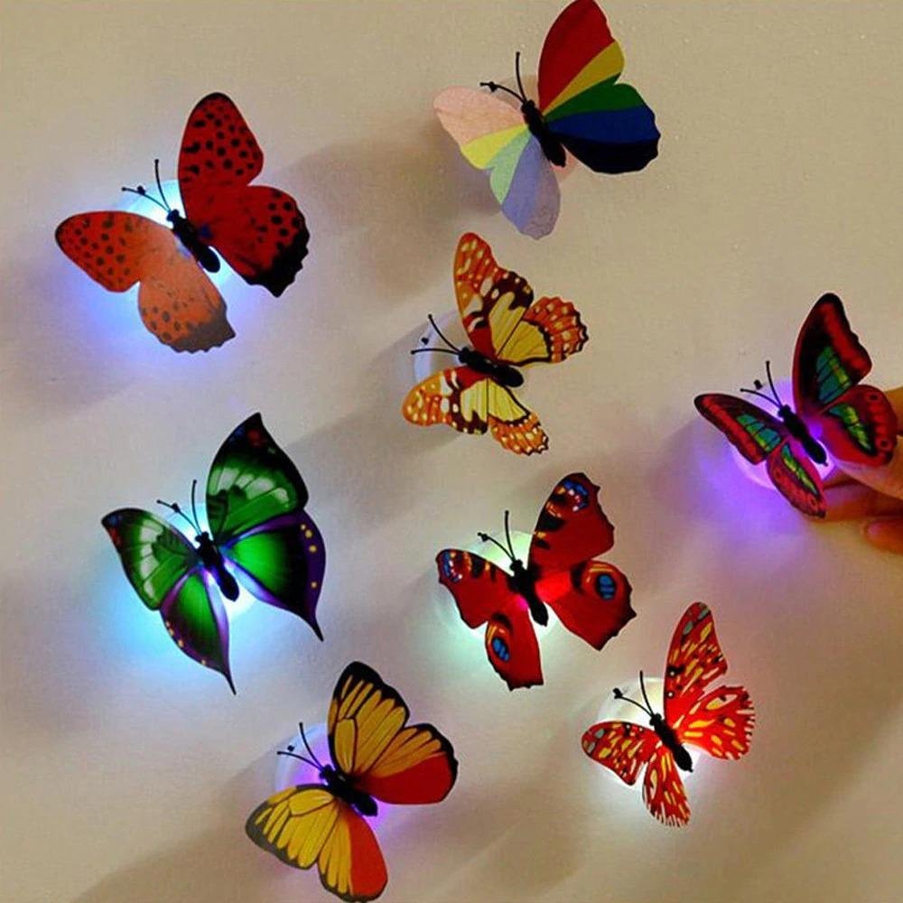LED 3D Butterfly Wall Lights (10 Pieces) - Image 3
