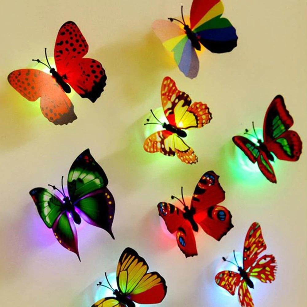 LED 3D Butterfly Wall Lights (10 Pieces) - Image 5