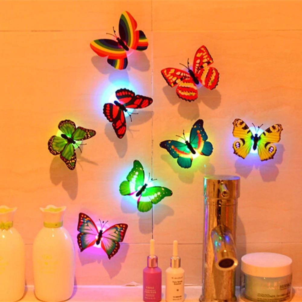 LED 3D Butterfly Wall Lights (10 Pieces) - Image 6