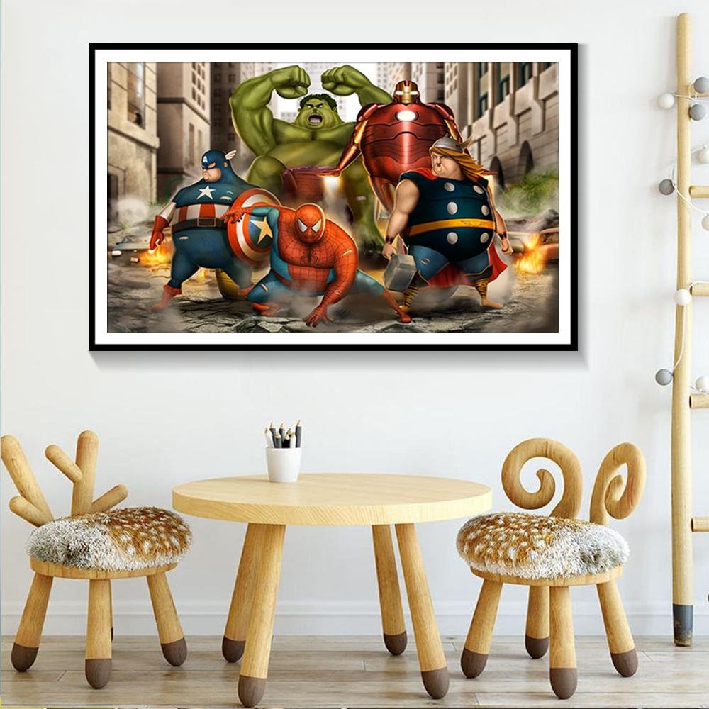 Famous Limited Edition Superheroes Canvas Print Poster - Image 2