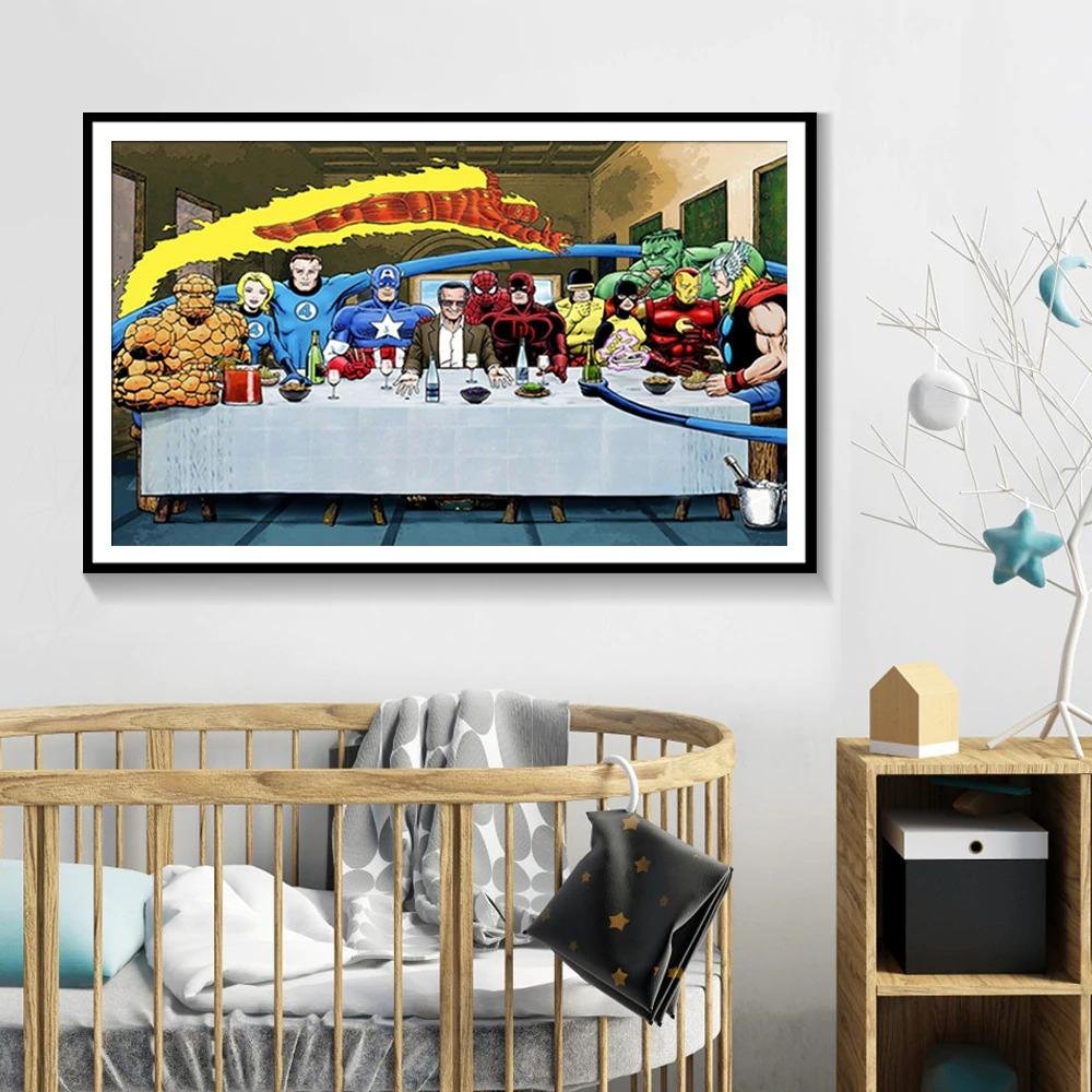 Famous Limited Edition Superheroes Canvas Print Poster - Image 3
