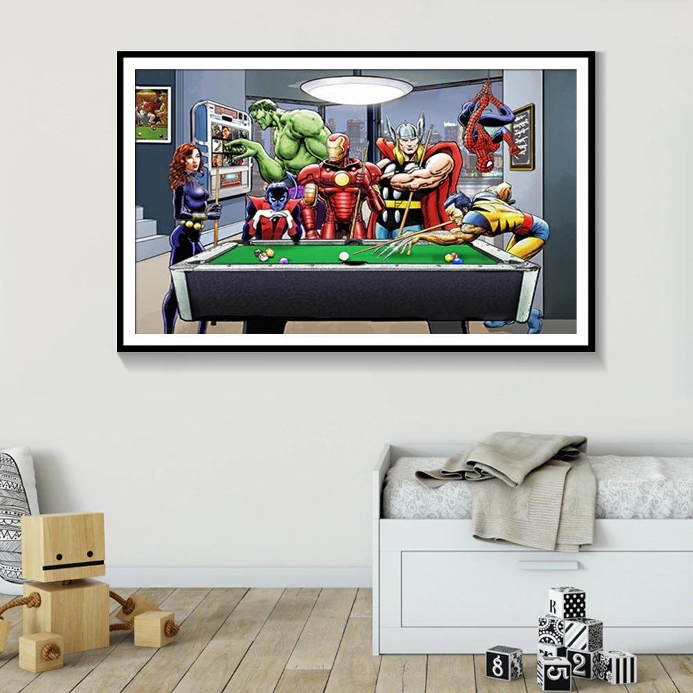 Famous Limited Edition Superheroes Canvas Print Poster - Image 4