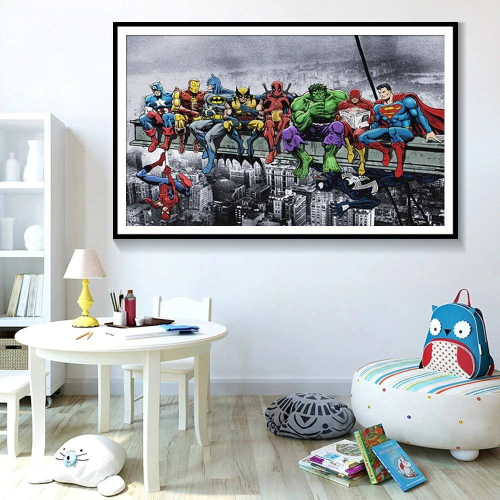 Famous Limited Edition Superheroes Canvas Print Poster - Image 5