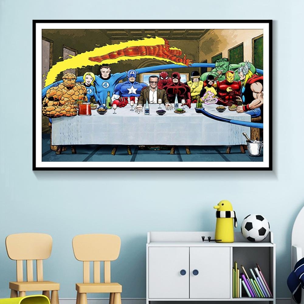 Famous Limited Edition Superheroes Canvas Print Poster - Image 6